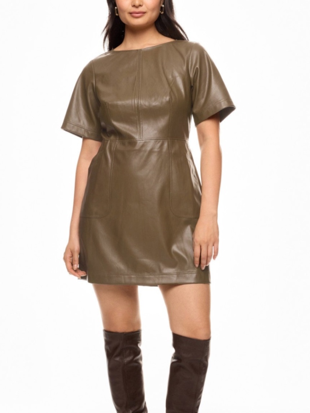 Jason Wu x RTR Faux Leather Mini Dress Size 4